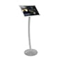 Floor Standing Sign Holder, Snap Open Frame, Curved Post