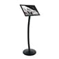 Floor Standing Sign Holder, Snap Open Frame, Curved Post