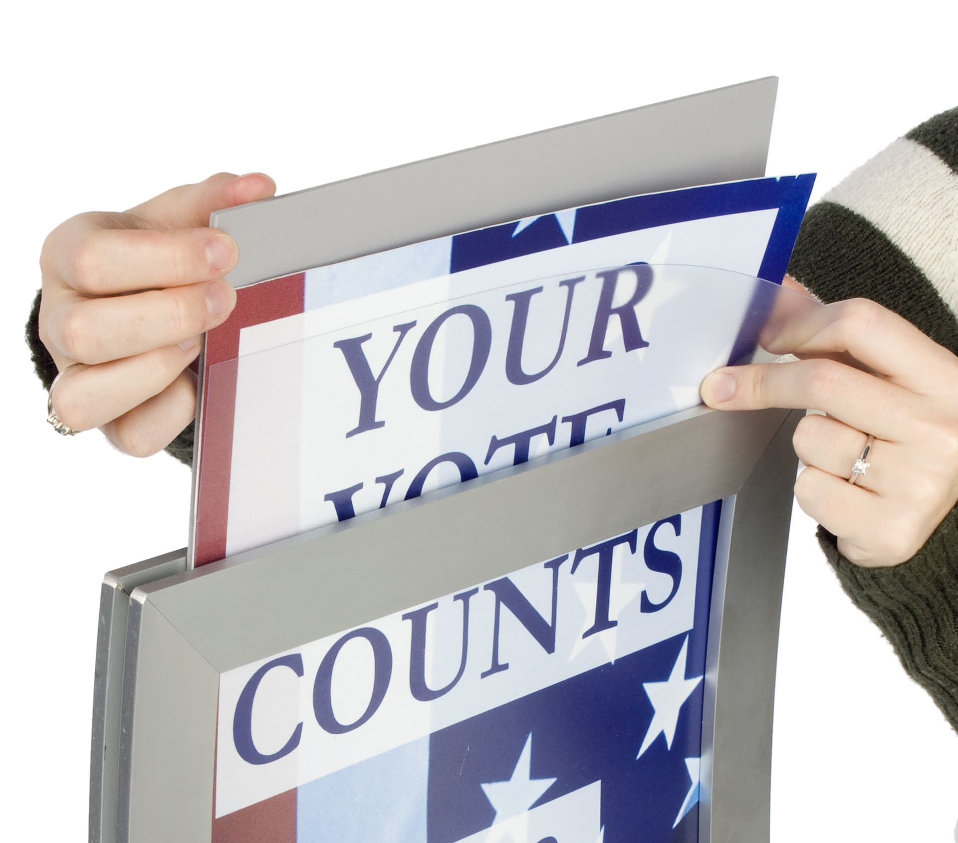 Sign Frames Feature Curved Design For 11" x 17" Posters