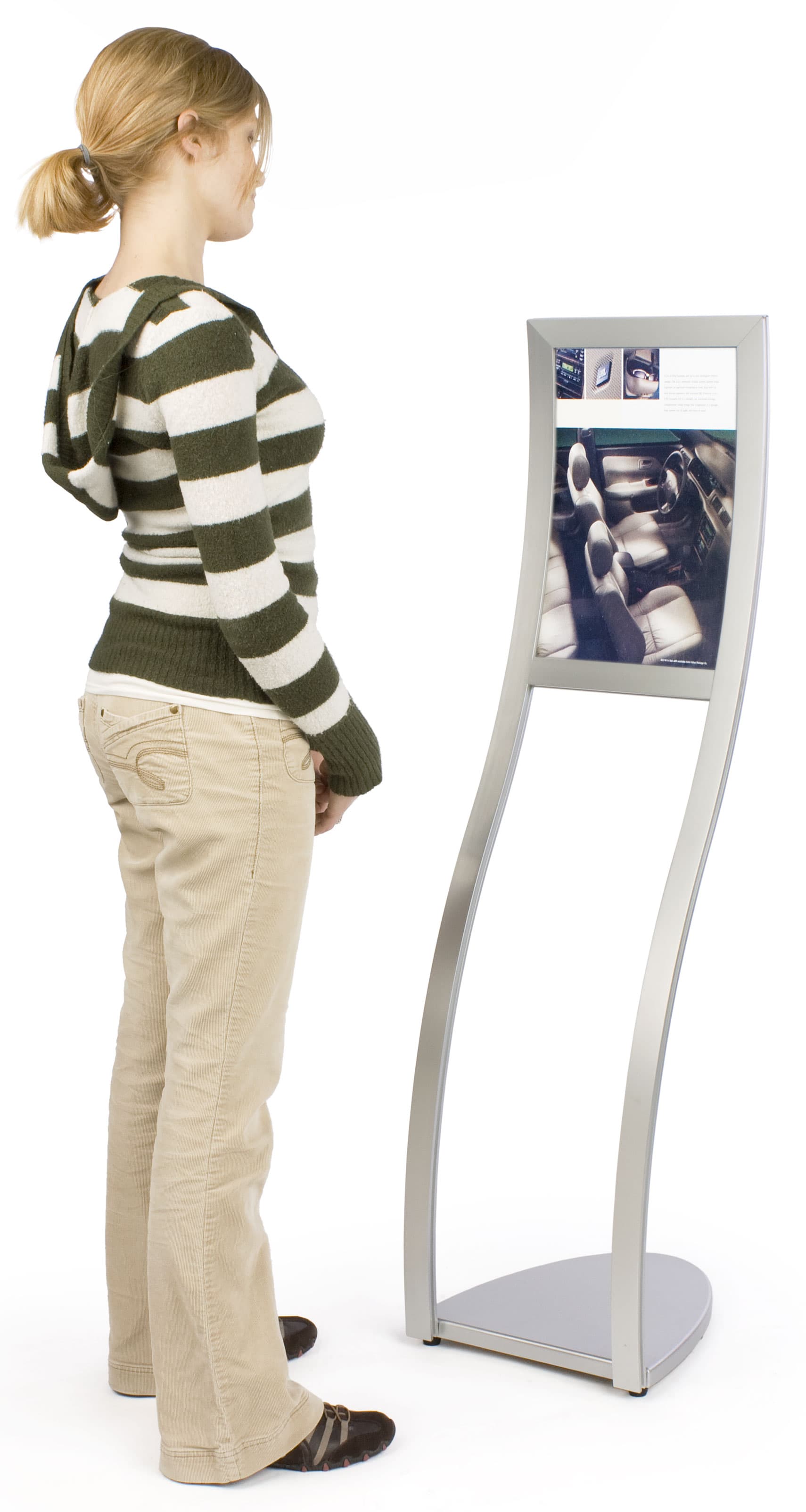Sign Frames Feature Curved Design For 11"x 17" Posters