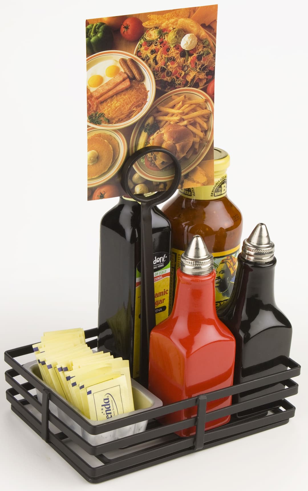 Large Condiment Tray | Rectangular Wrought Iron Display - Flat Coil ...