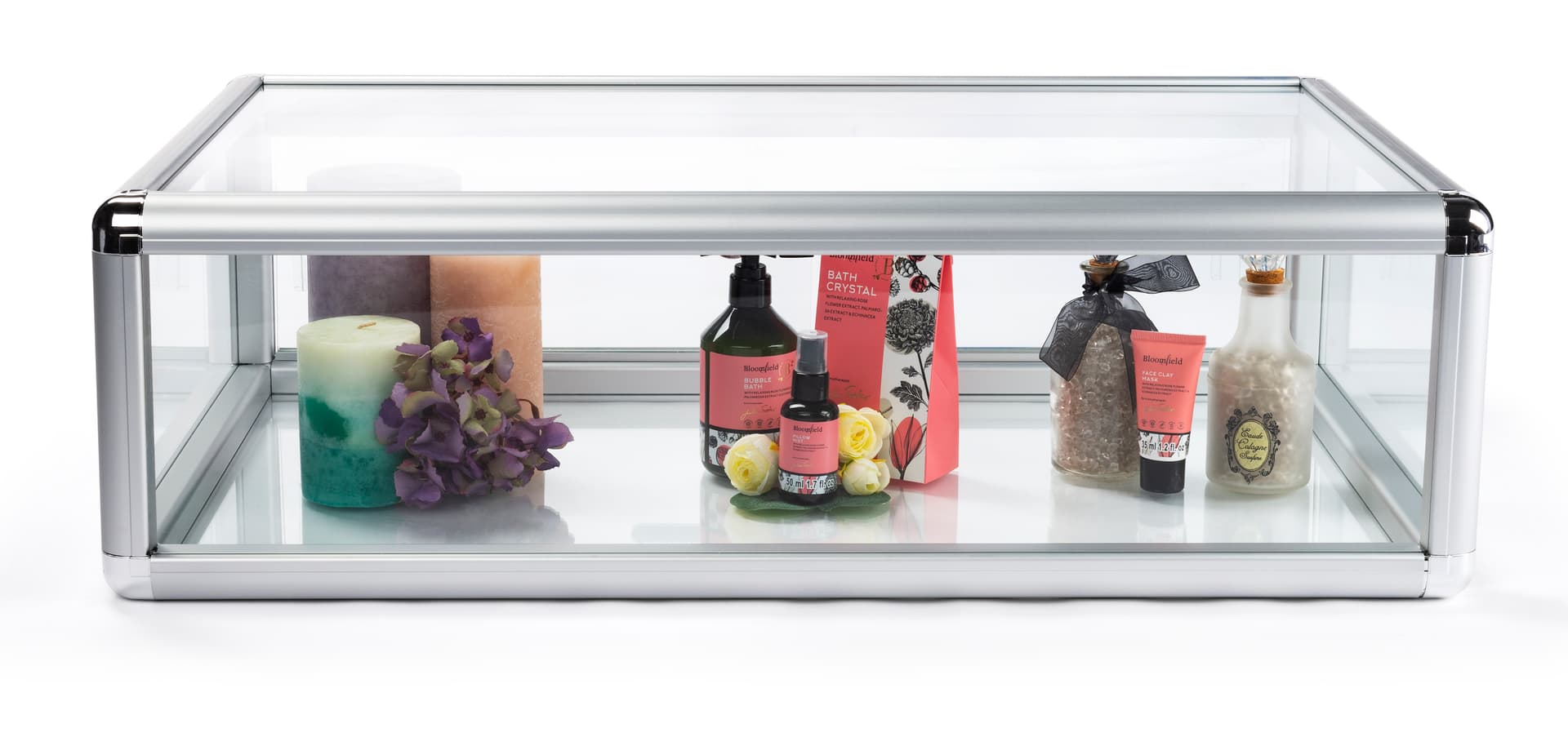 30 inch aluminum countertop showcase