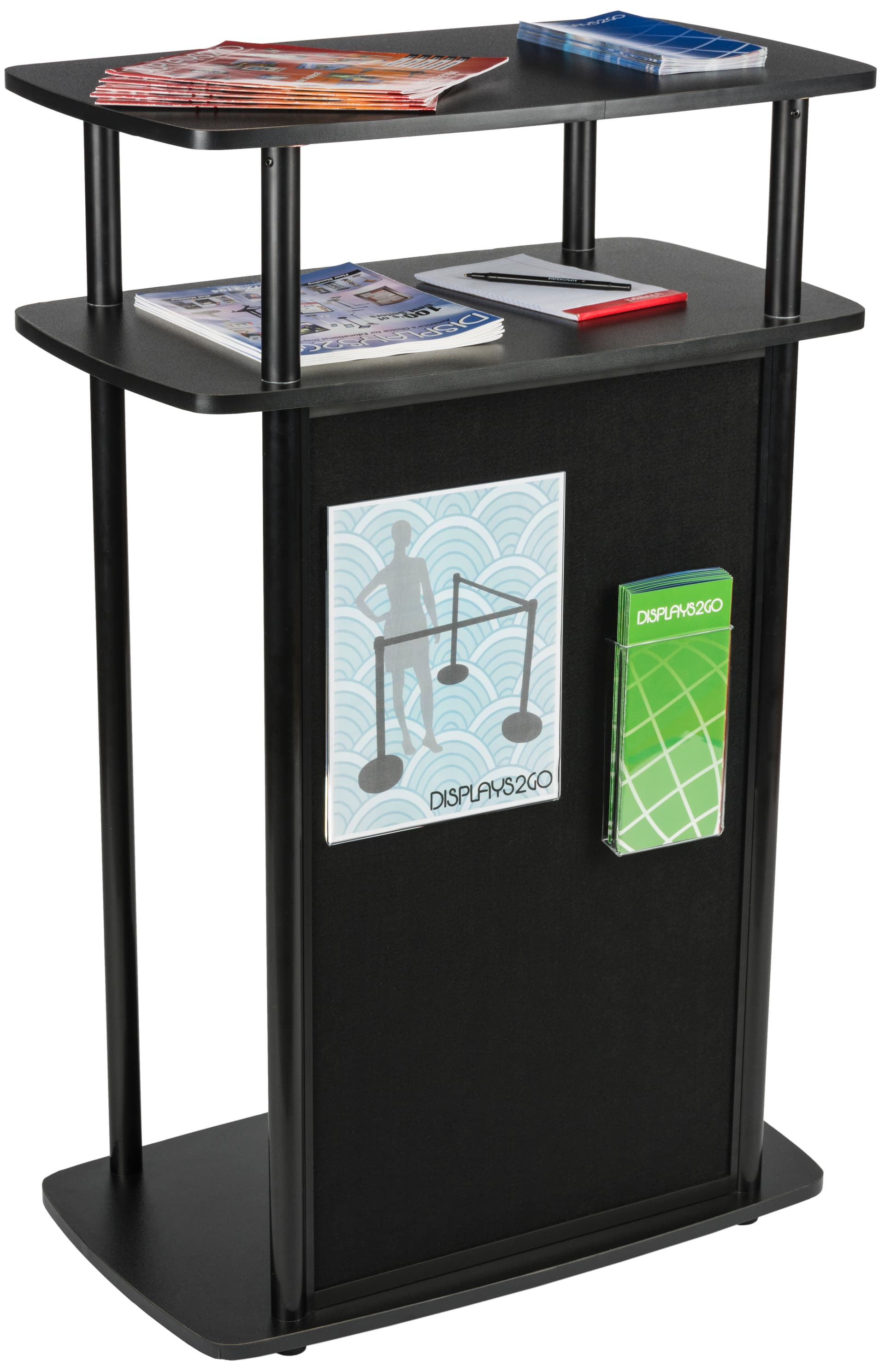 Exhibit Counter With Hook and Loop Panel, 26.125" x 40.75"