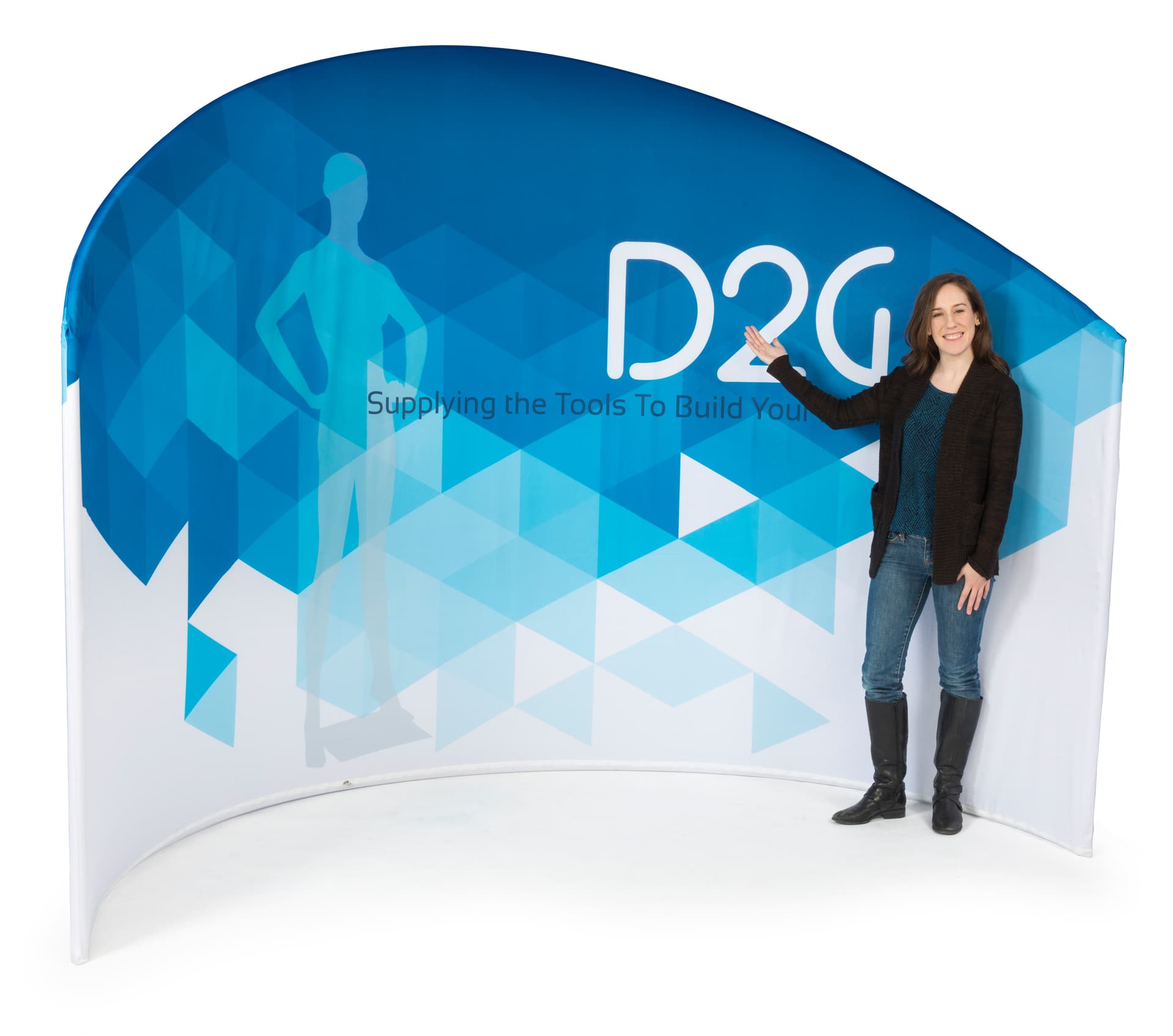 Trade Show Privacy Wall with Zipping Cover