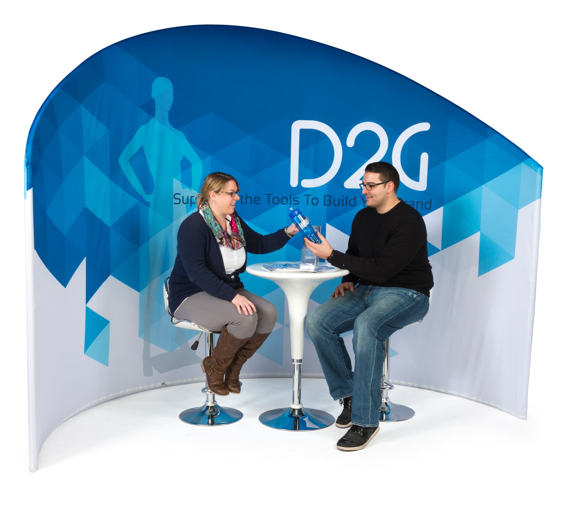 Trade Show Privacy Wall is Great for Chairs