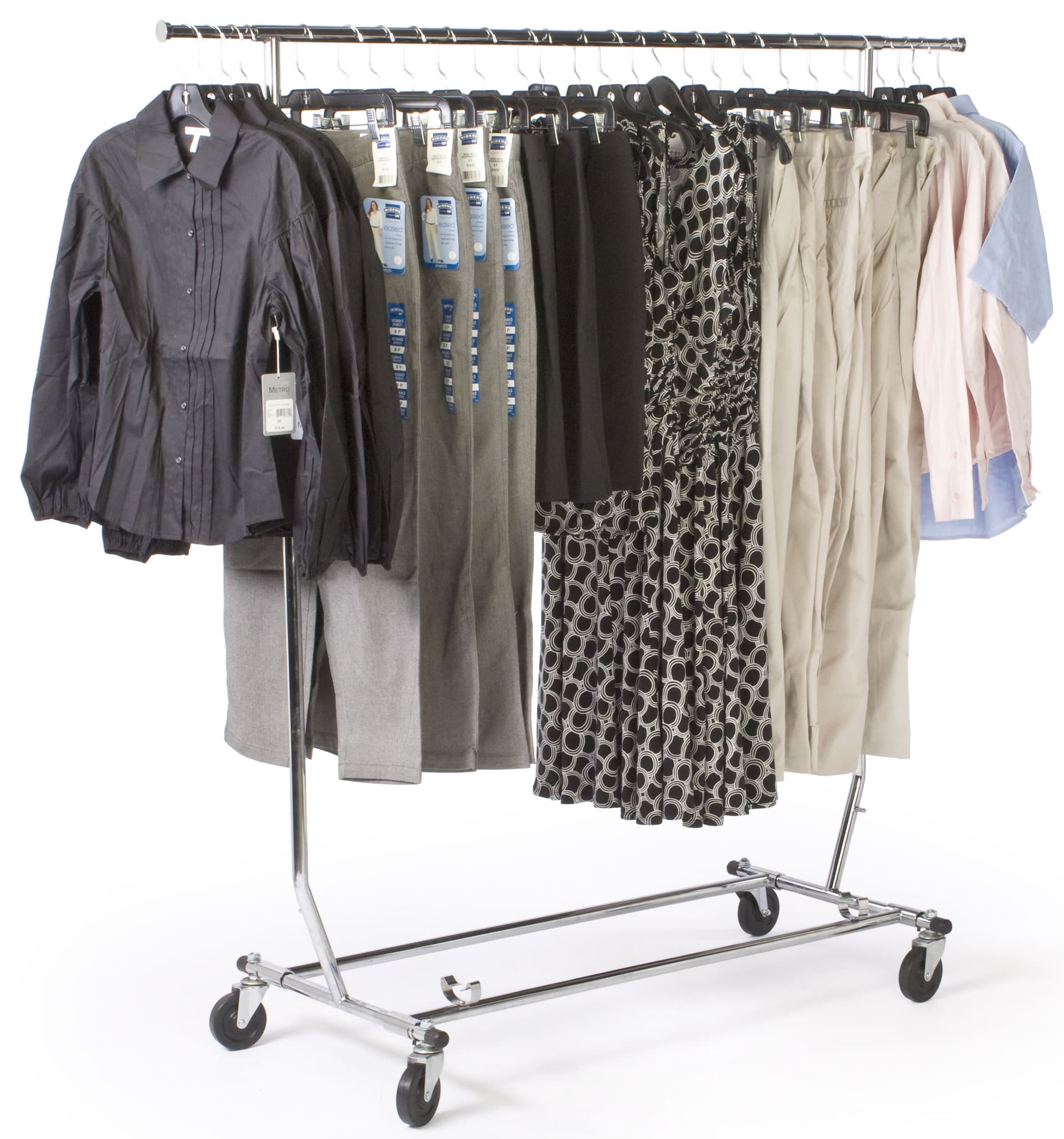 Rolling Rack Is Collapsible For Storage