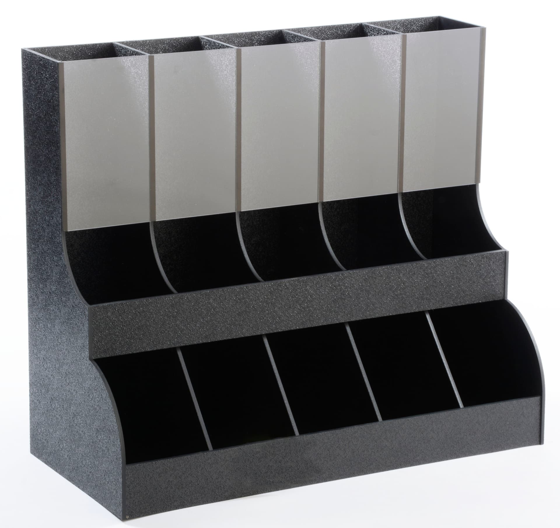 Coffee Station Organizer is Manufactured from Rugged ABS Plastic for Public Areas