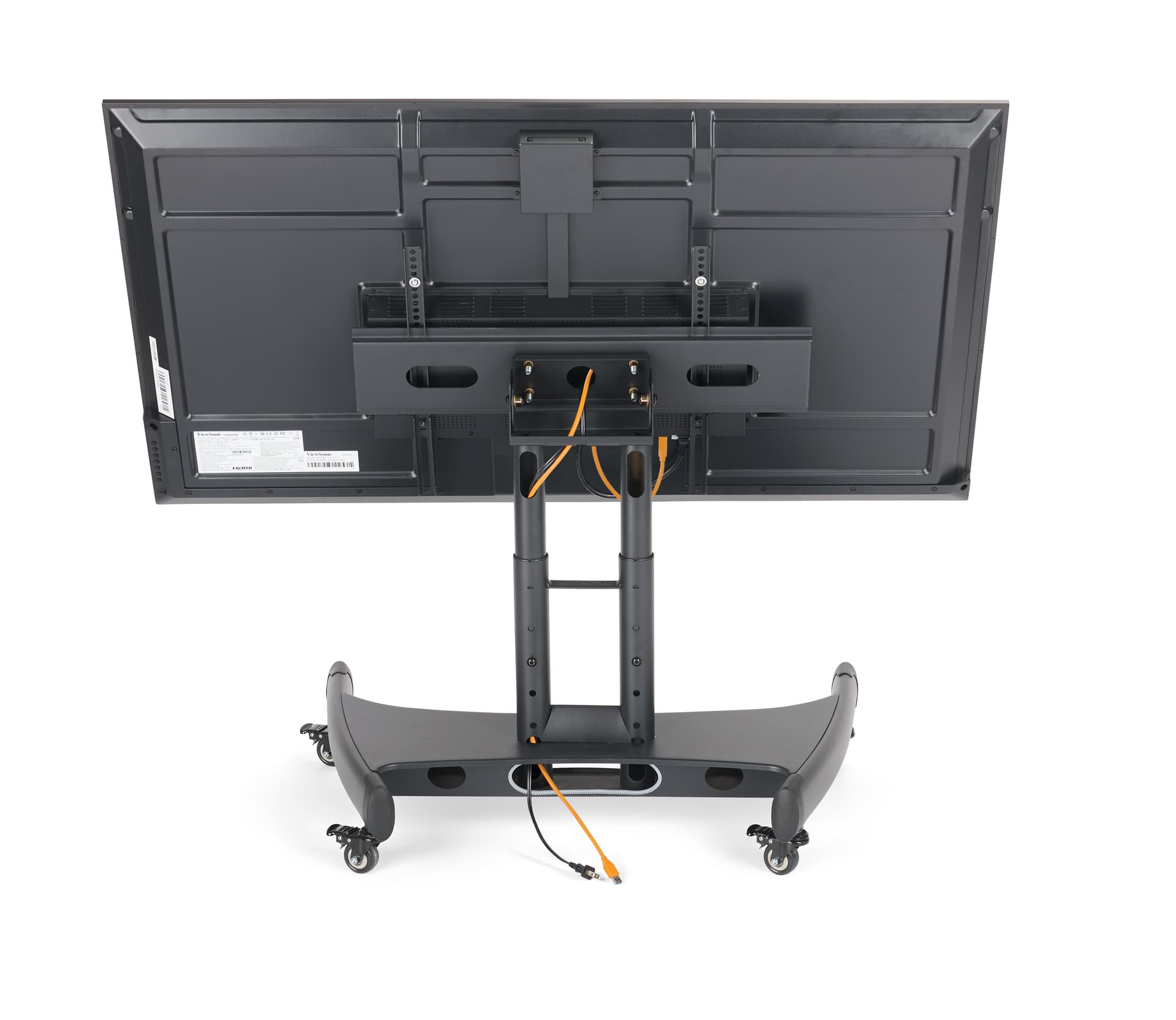 Confidence monitor stand with cable management
