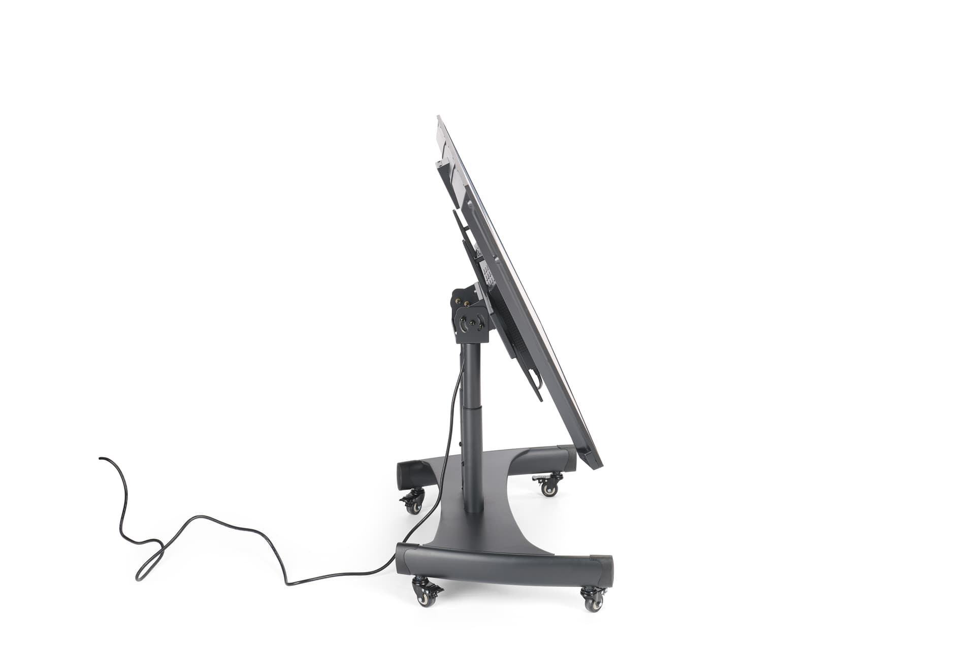 Confidence monitor cart with adjustable height