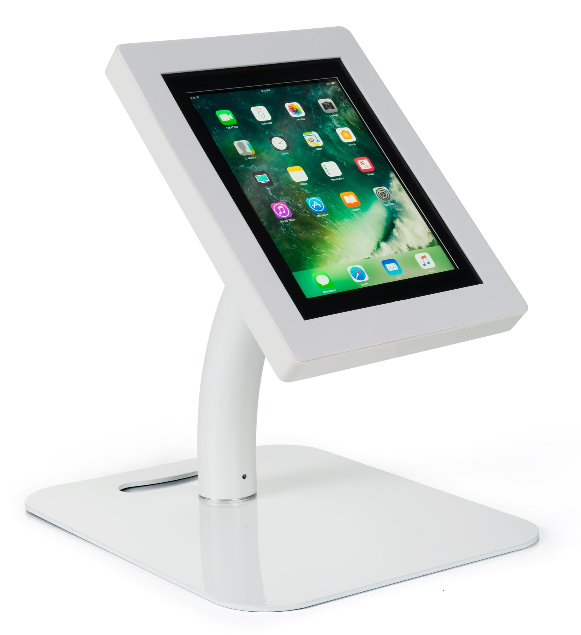 iPad foam board banner floor stand with freestanding or countertop options