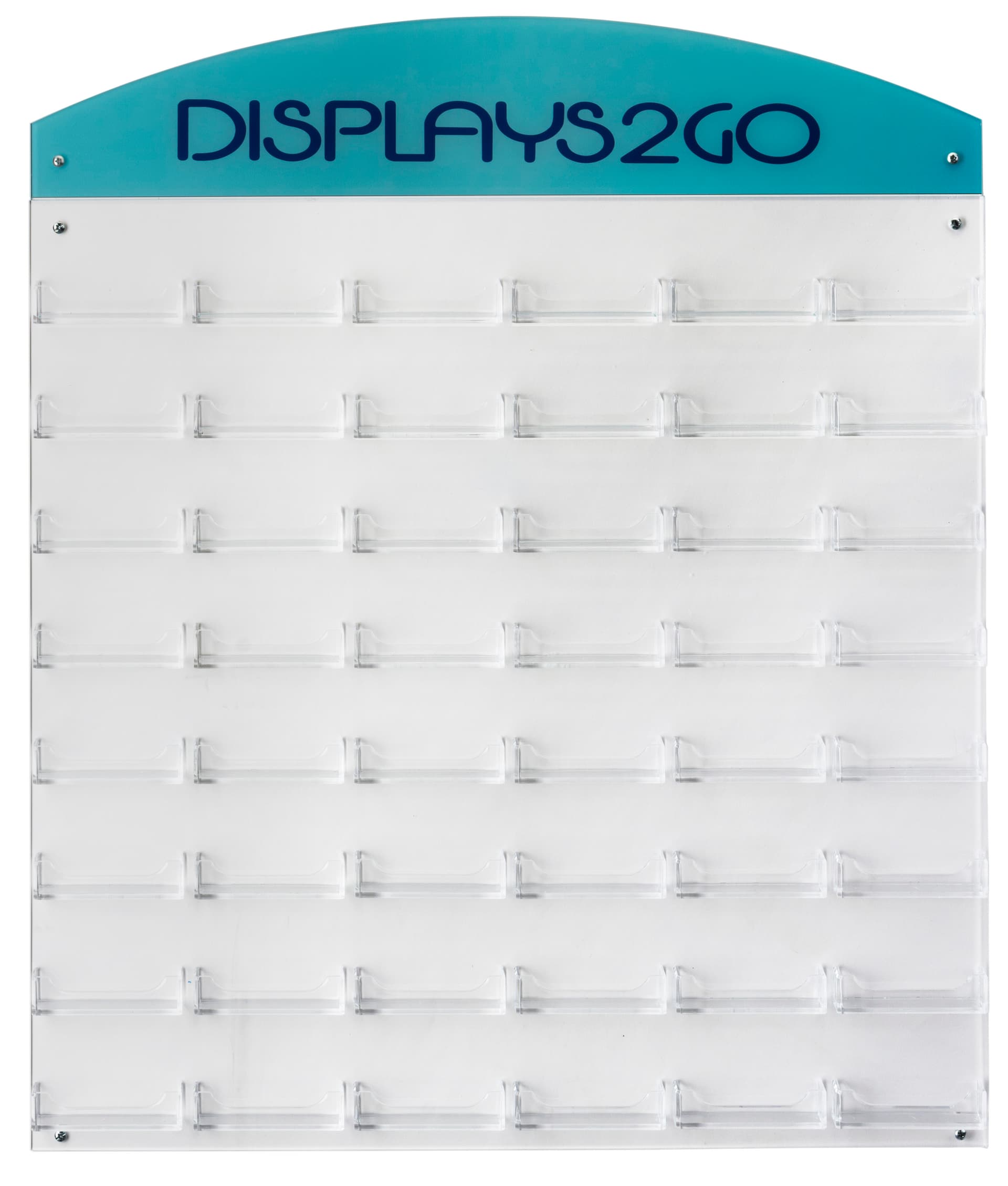 48 Pocket Business Card Wall Mount with Custom Header
