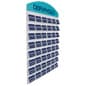 Business Card Holder for Wall, UV Custom Header - Clear