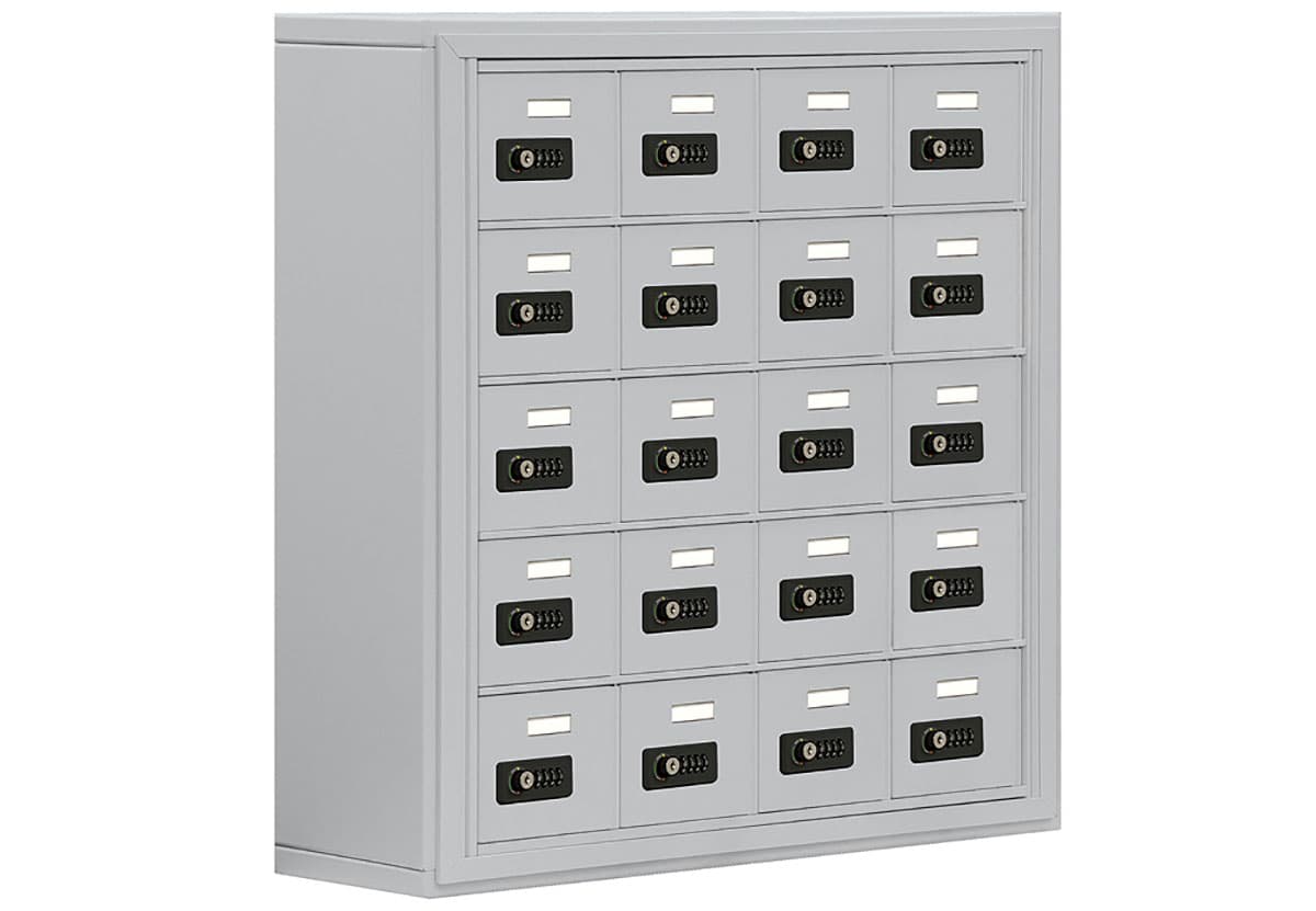 Silver Cell Phone Cabinet 