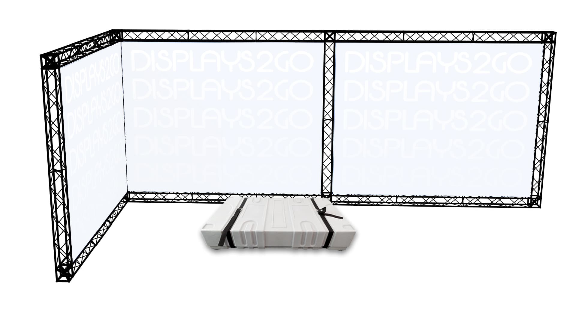 Portable Exhibit Truss Display, 50" Case Depth