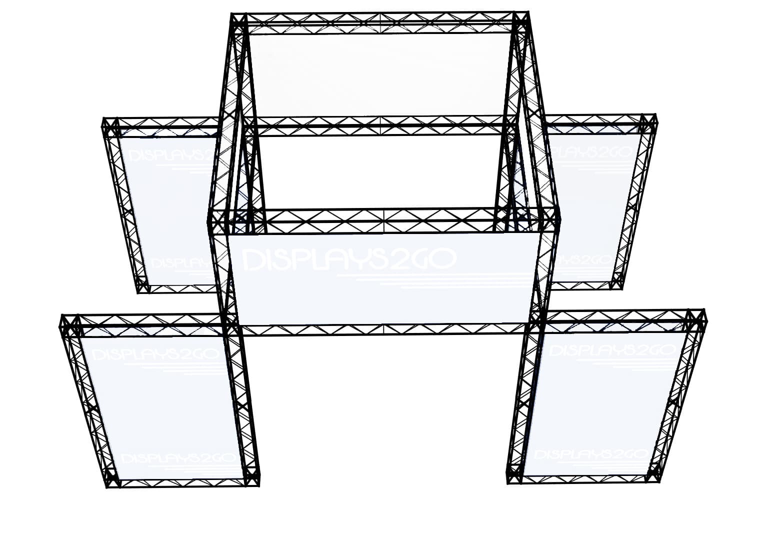 Portable Exhibition Truss System, 106.10" Header Width
