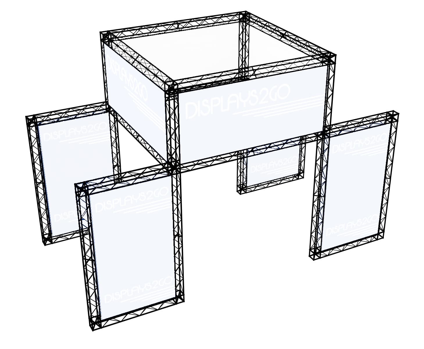 Portable Exhibition Truss System, Black