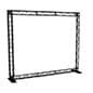 10’ x 8’ Trade Show Truss Booth, Aluminum - Black