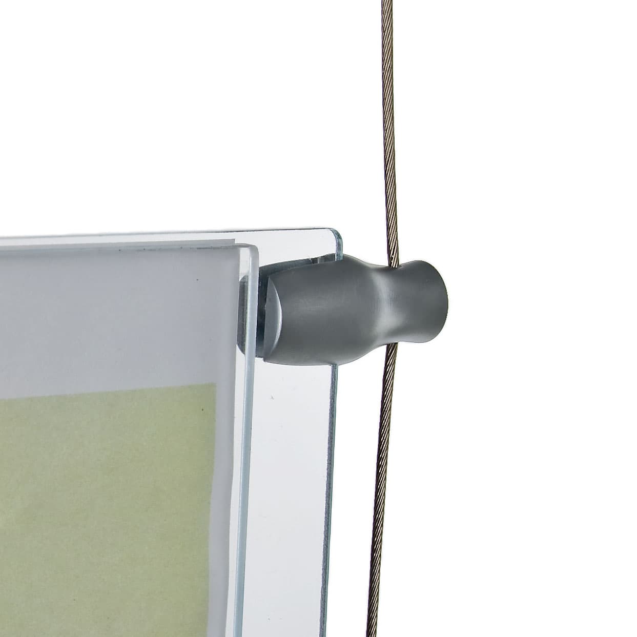 Cable Clamp For Hanging Acrylic Panels