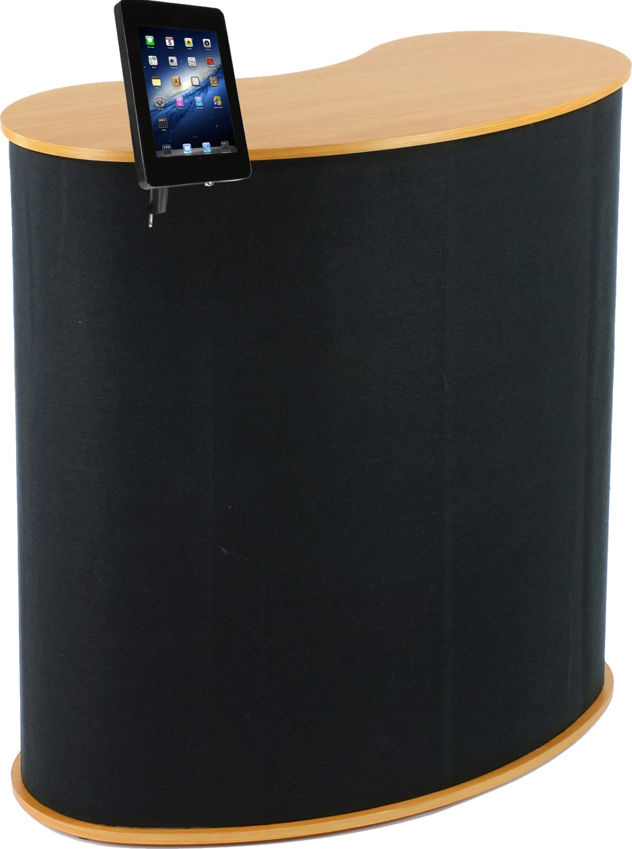 Trade Show Stand with iPad Mount in Black