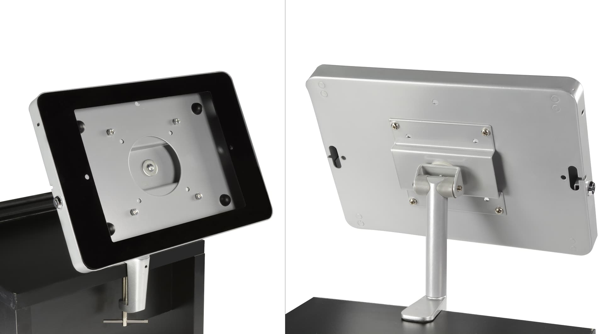 Trade Show Stand with iPad Mount in Silver