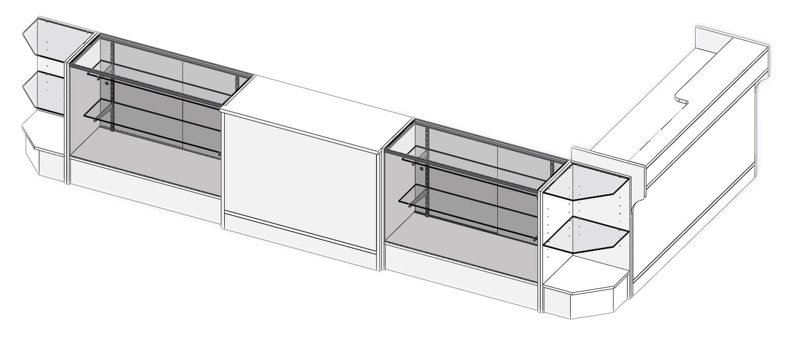 White Cash Wrap Configuration