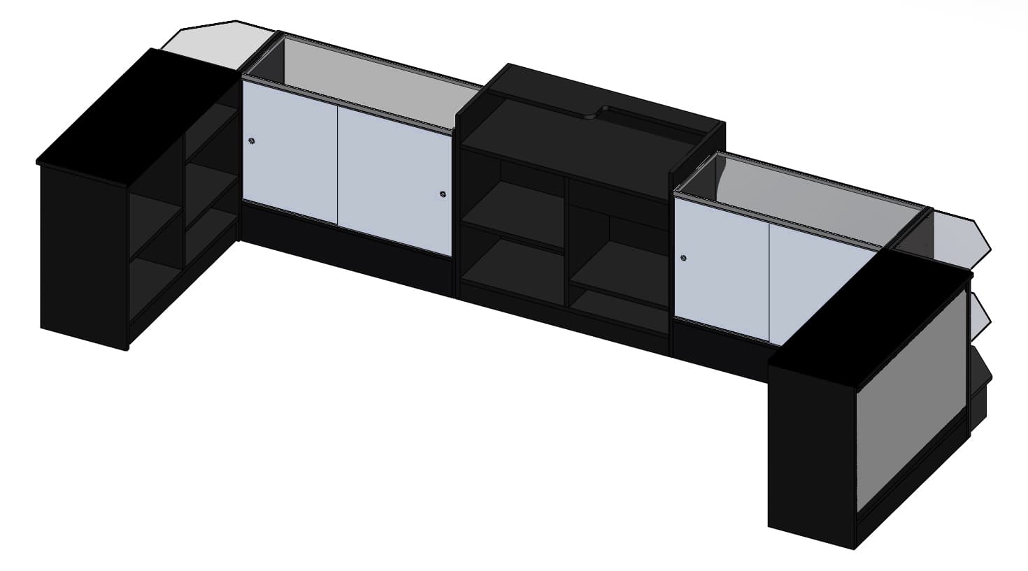 checkout counters