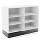 48" Sales Counter, Flat Tabletop, Open Storage