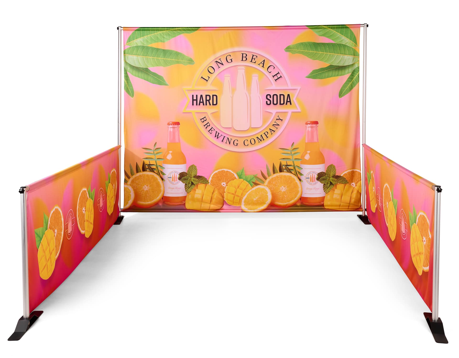 Replacement graphics for D10FBKSCPR trade show backdrop with backwall and sides