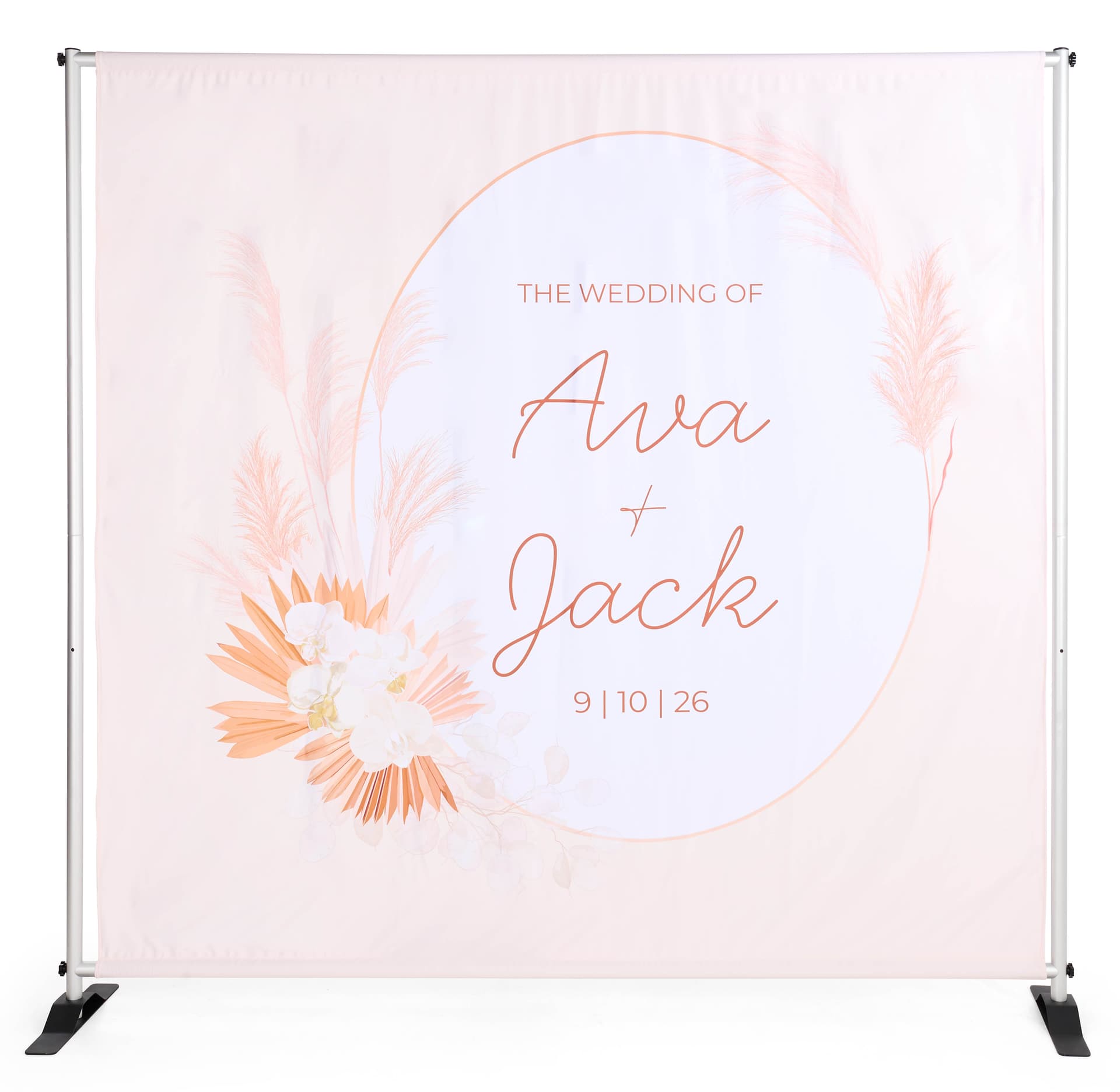 Back drop banner with dye sublimation graphics 