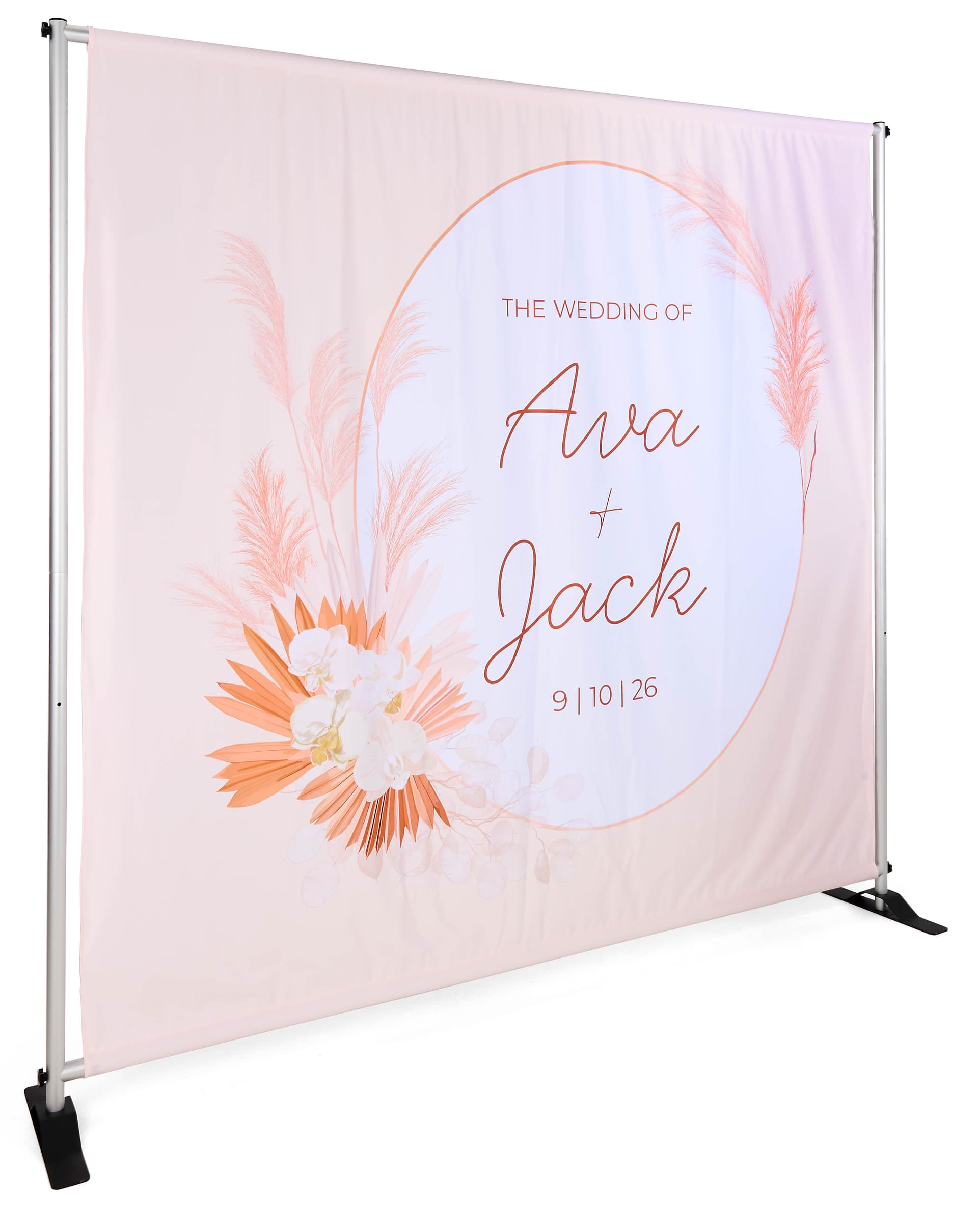 Back drop banner with pole pockets 