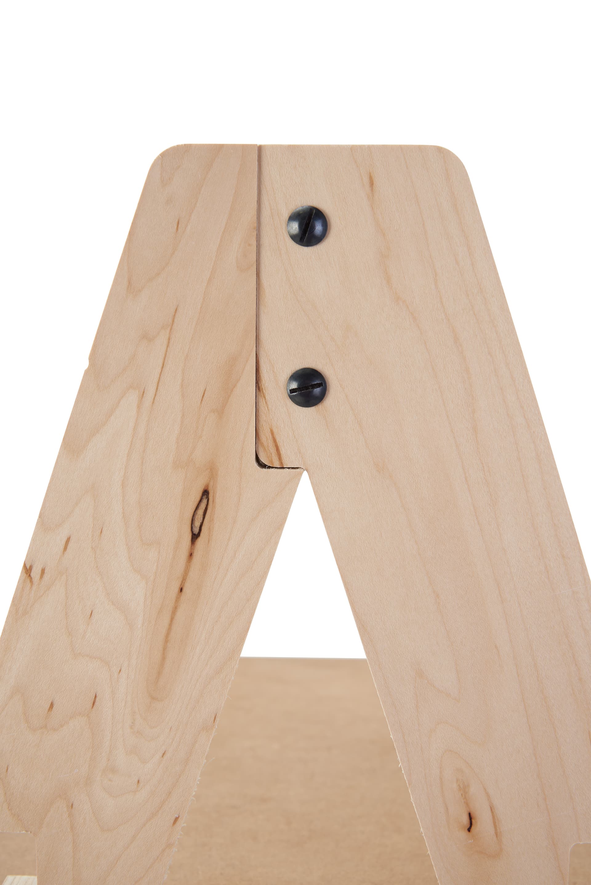A-frame shelf with minimal assembly required