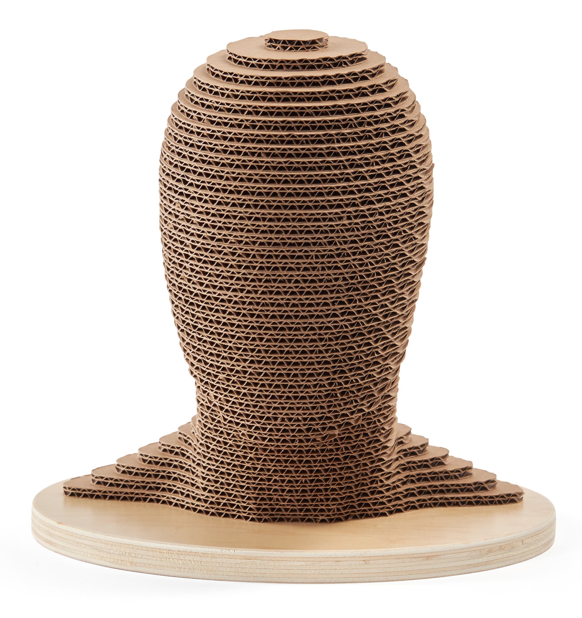 Lightweight cardboard mannequin head weighs 3 pounds 