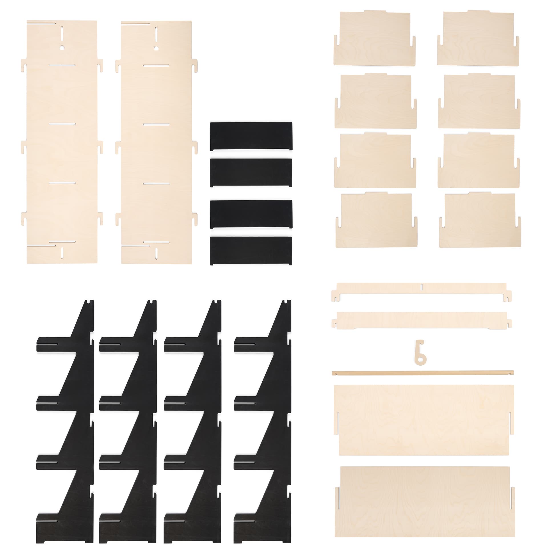 Clothing rack with shelves with 44 pound weight capacity per bar