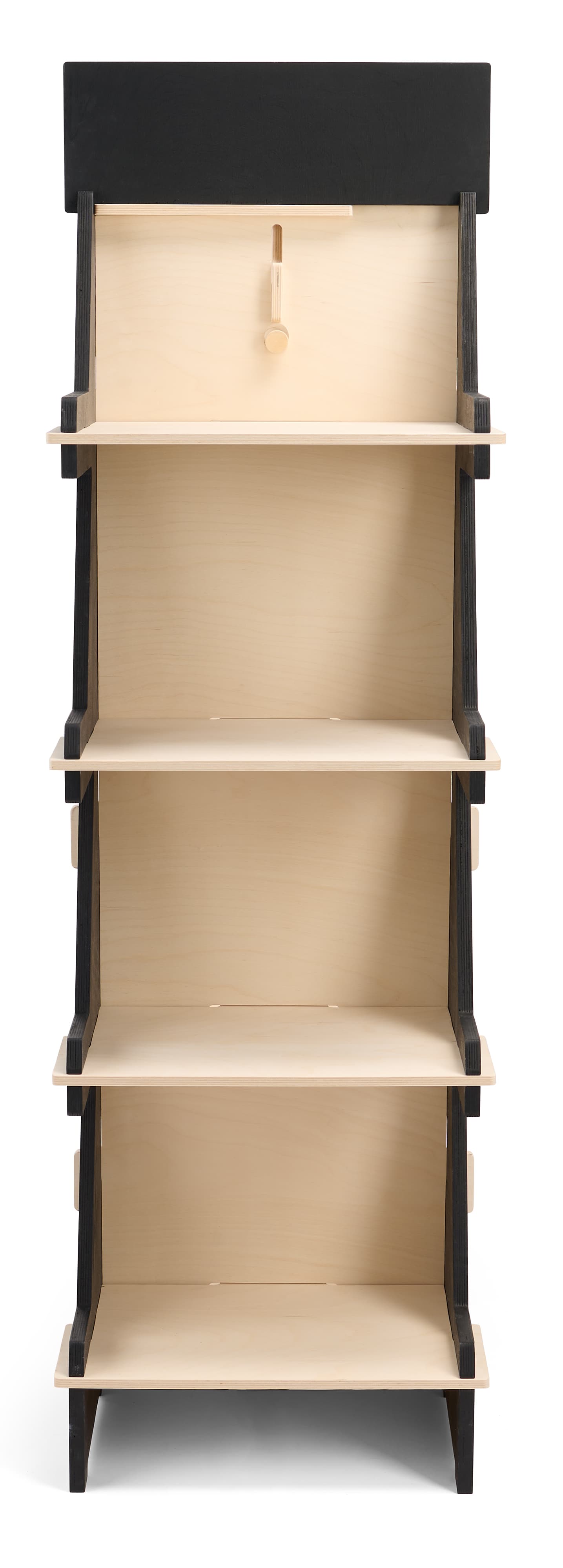 Clothing rack with shelves with material thickness of .70 inches