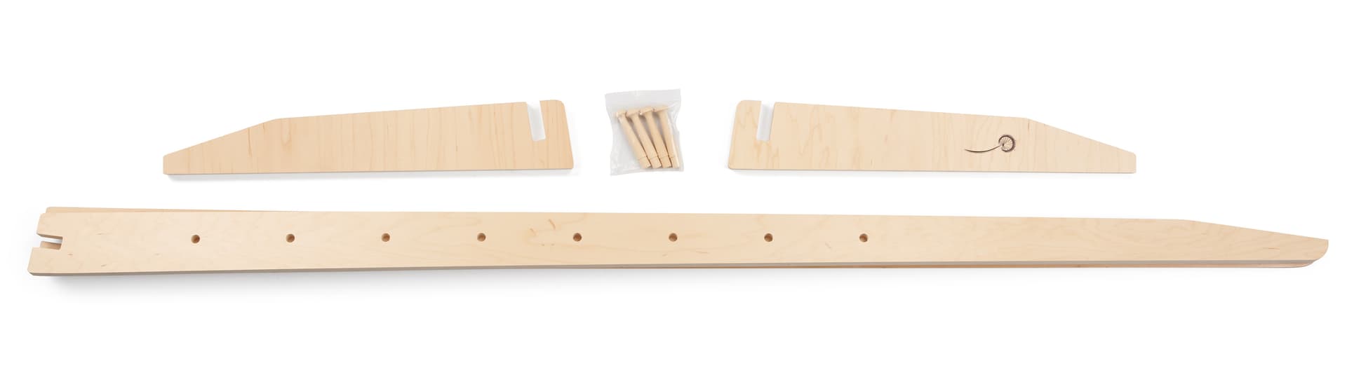 Folding display easel with flat-pack design 