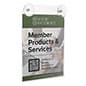 Acrylic Sign Holder for Windows, Suction Cups, Double-Sided - Clear