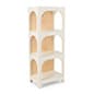 Modular Arched Display Shelf with Eco-Friendly Design, Floor Standing - White