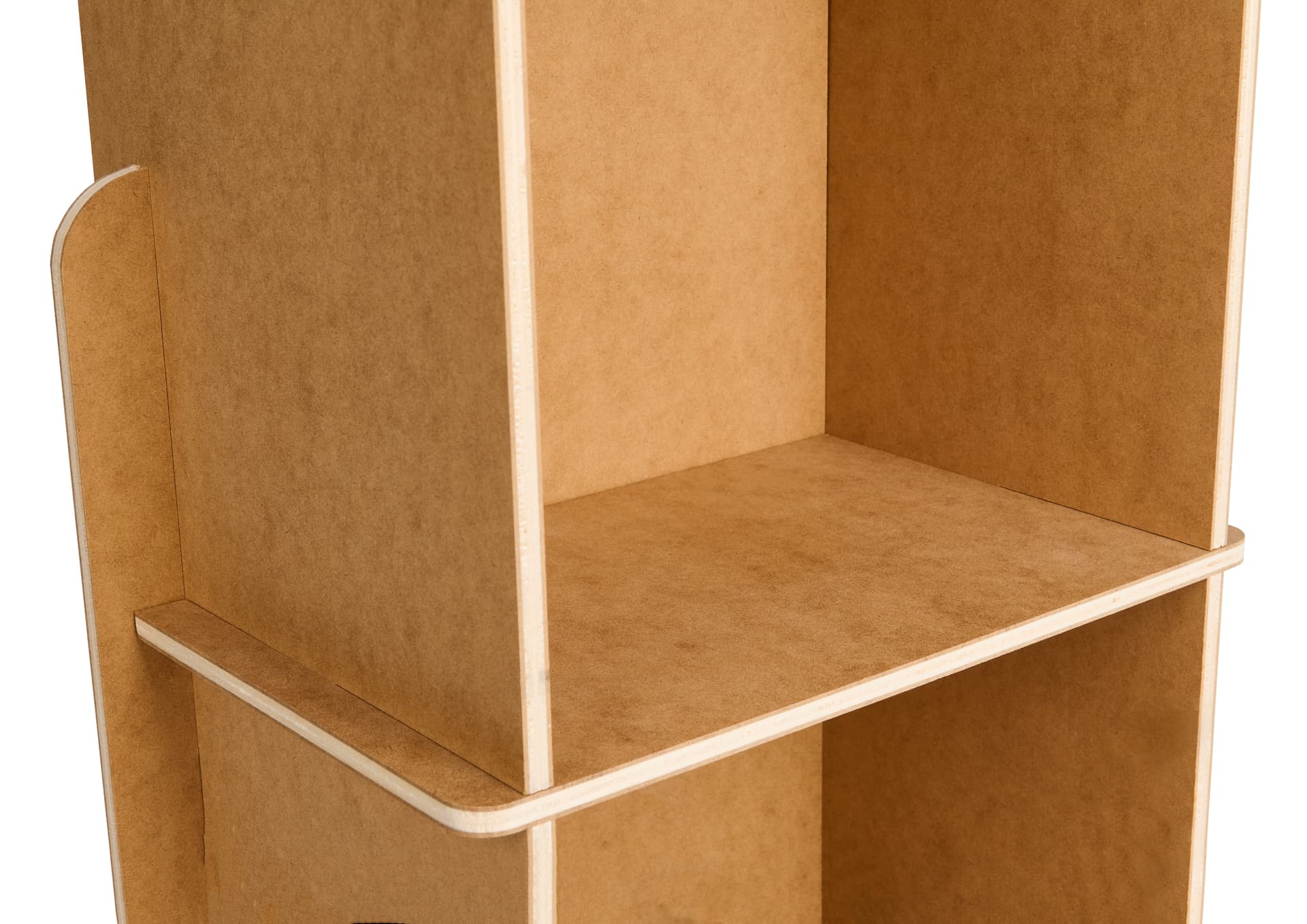 Collapsible podium with custom graphics features two shelves 