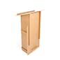 28 x 47.25 Portable Podium, Floor Standing, Collapsible Design - Natural 