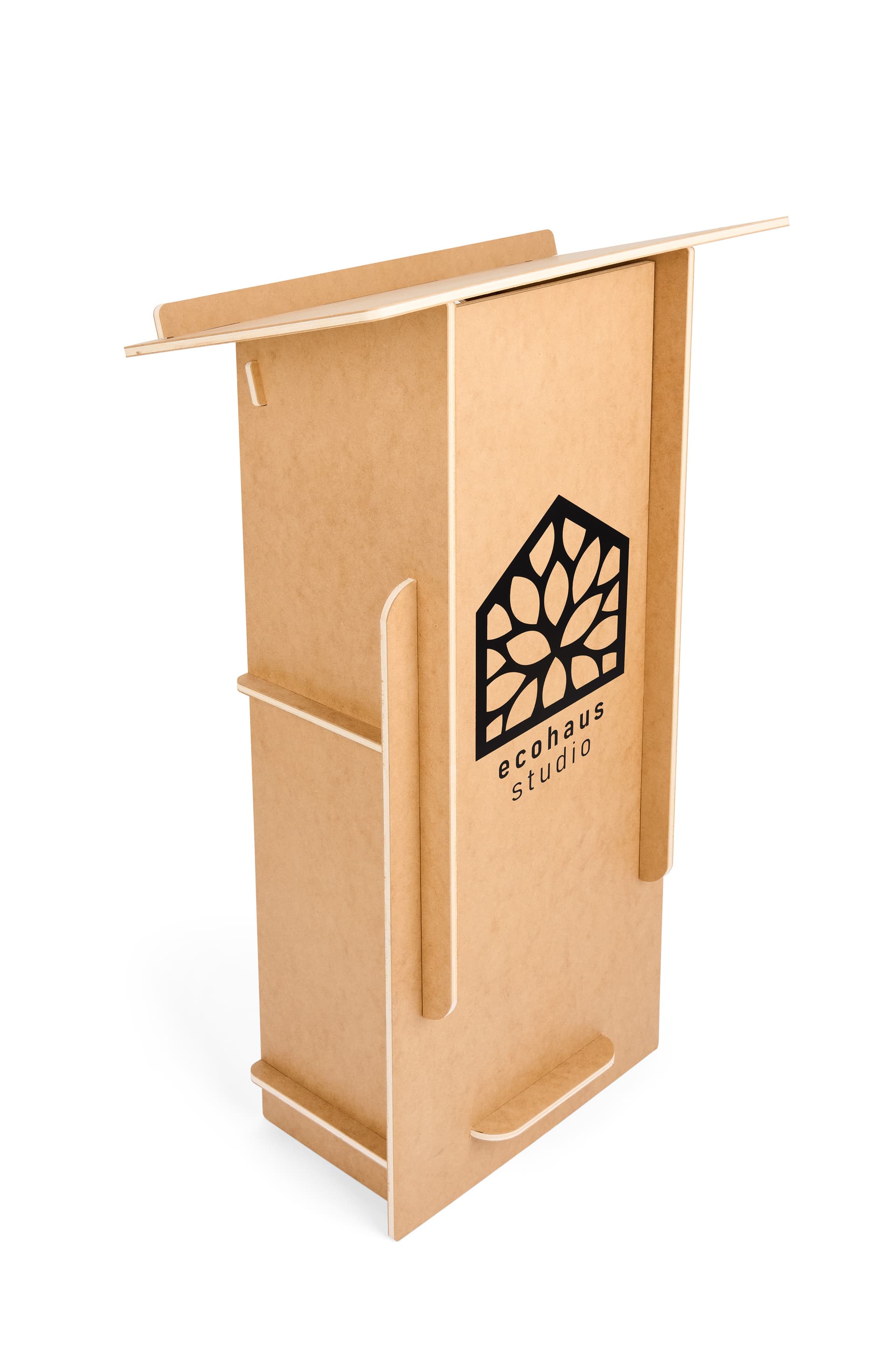Collapsible podium with custom graphics and fully collapsible design