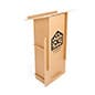 28 x 47.25  Collapsible Podium With Custom Graphics, Floor Standing - Natural 