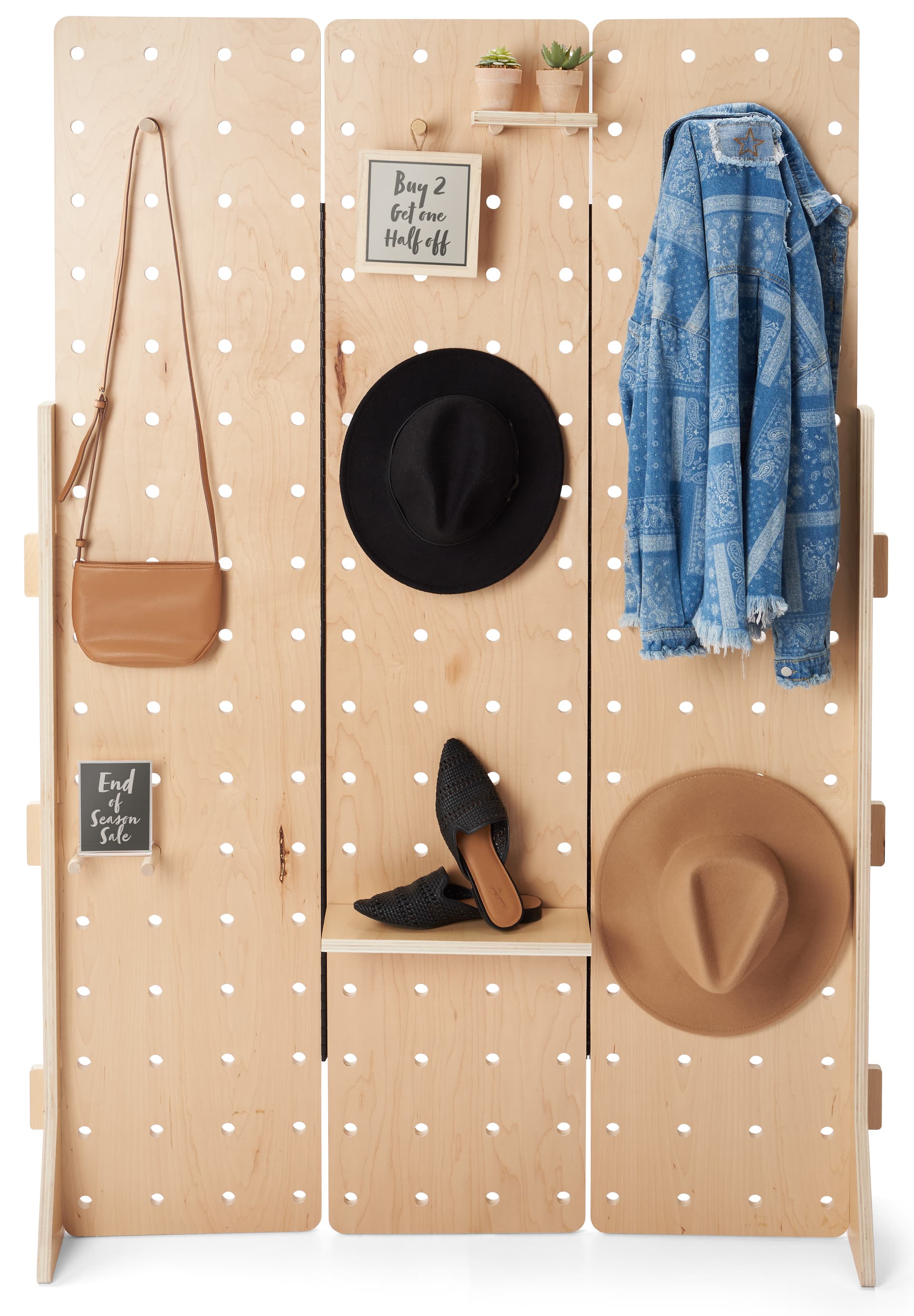 Folding Pegboard Display | Eco-Friendly and No Assembly Required ...