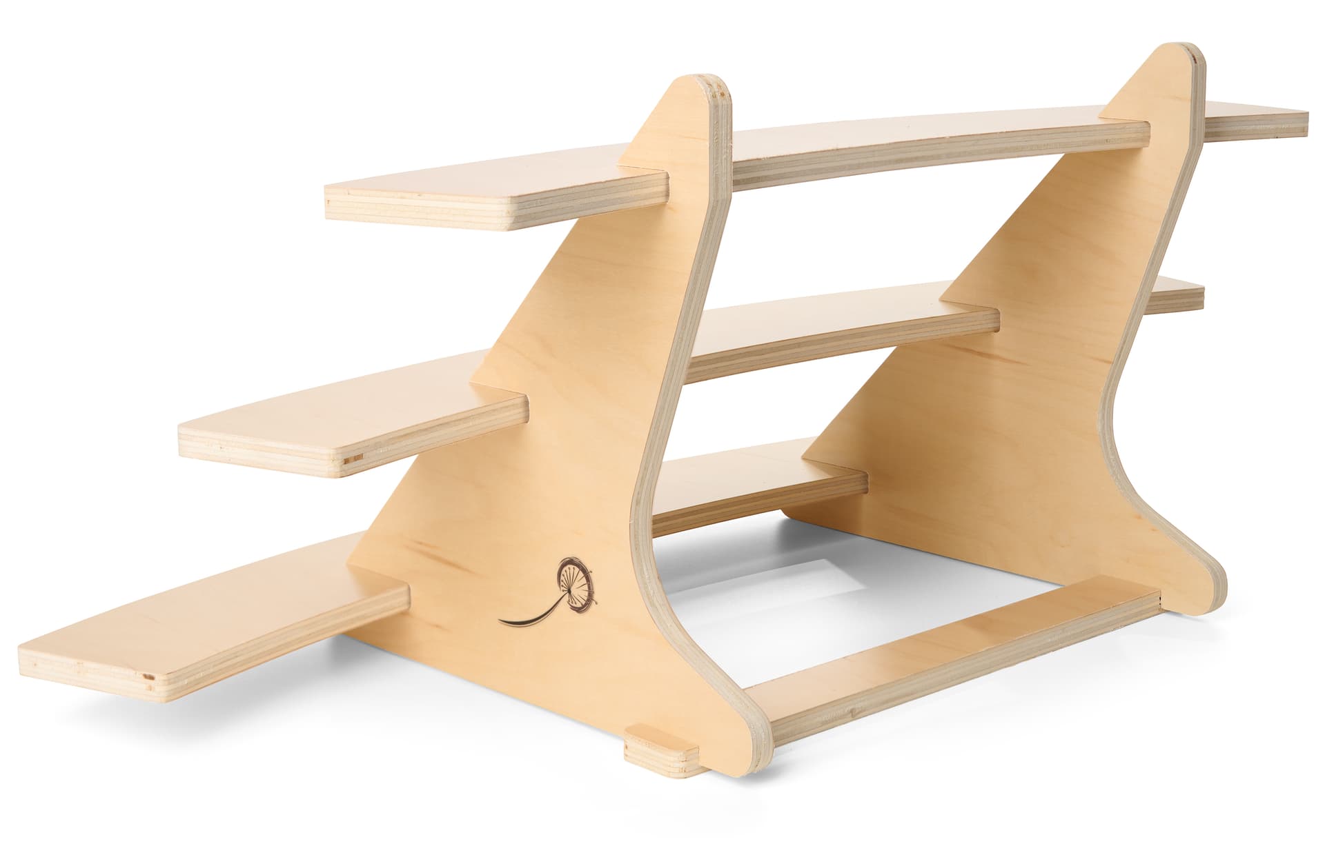 3 tier display stand with Japanese joinery design