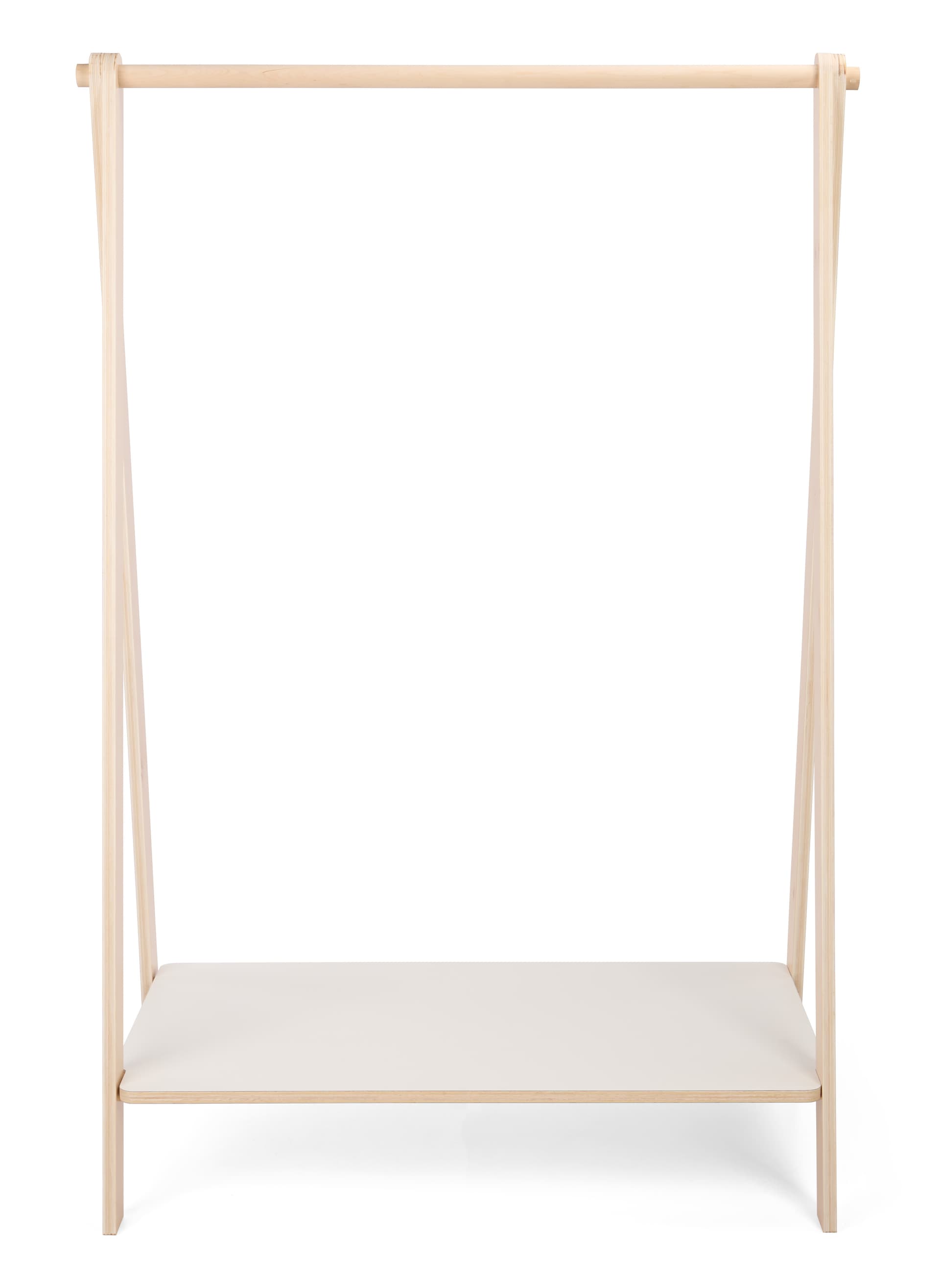 Wooden Clothing Rack with 75lbs Shelf Weight Capacity