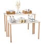Nesting Display Tables, Knockdown Design, Rectangular, Set of 2 - Natural