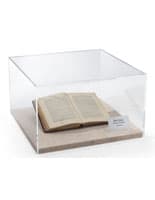Book Display Inside Presentation-Quality Tabletop Display Case