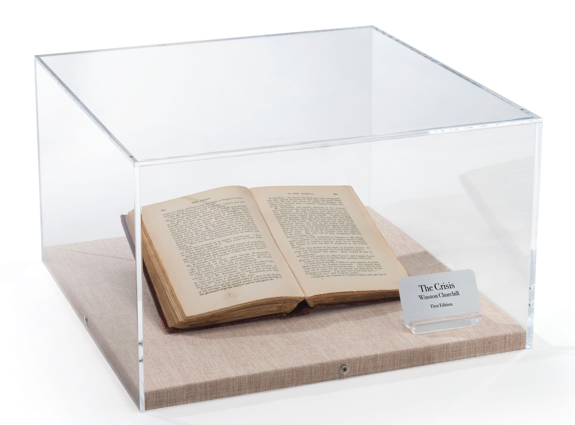 Presentation-Quality Tabletop Display Case on Countertop