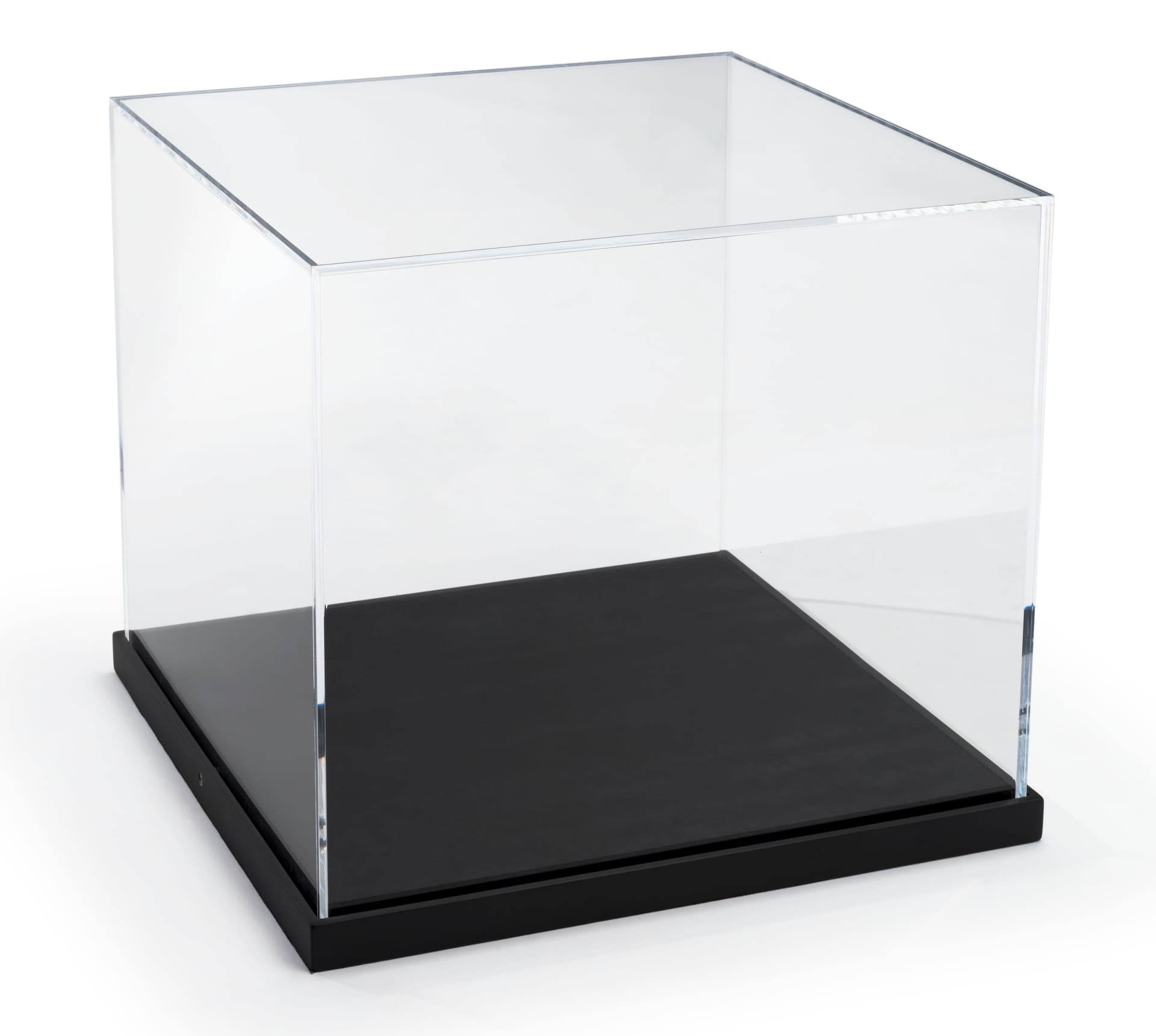 Gallery-Style Box Display Case with Black Base