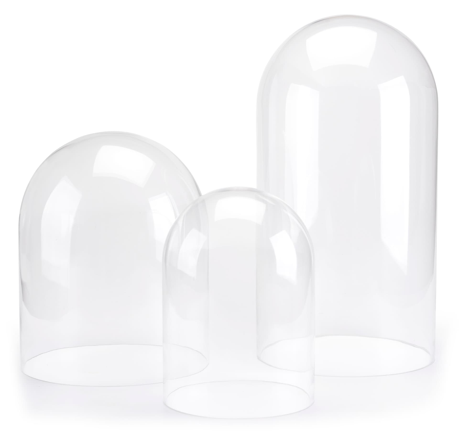 Lightweight glass display cloche