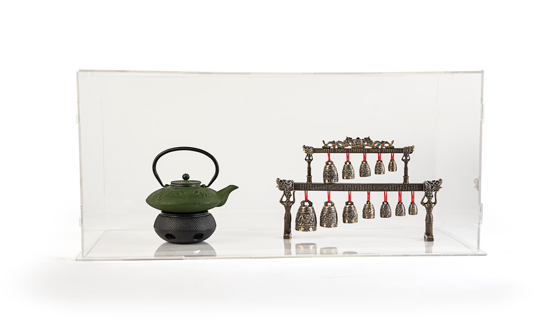 Collapsible Acrylic Display Box | 33 x 15 x 15 Knockdown Showcase ...
